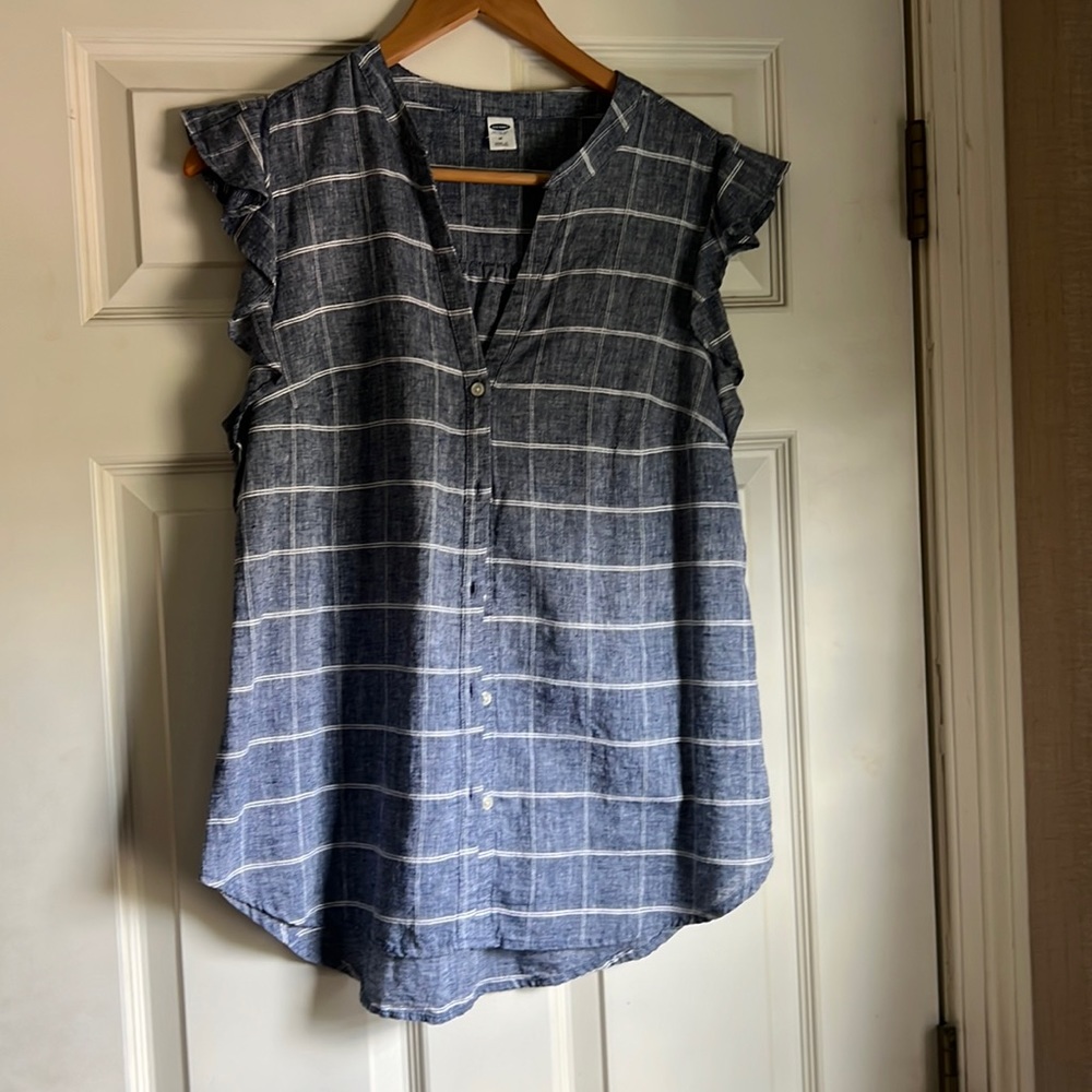 Old Navy linen blouse